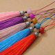 New Style Beaded Metal Hat Small Tassel Ear Pendant Bergamot Flower Linglong Beads Hanfu Ancient Costume Clothing Sachet Hanging