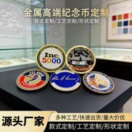 纪念币制作金属决策币周年庆典学校企业烤漆纪念章锌合金珐琅徽章