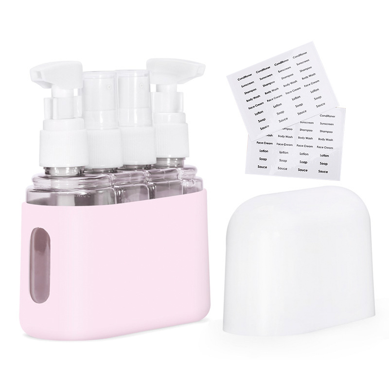 Amazon combinación traje botella de viaje FDA botella de spray botella de loción cosmética a prueba de fugas lavado sub-botella muestra