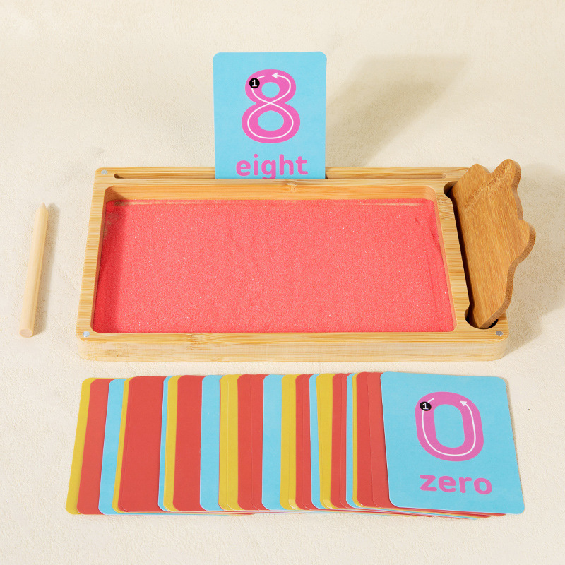 Educación temprana para niños transfronterizos, ayudas para el aprendizaje, descripciones cognitivas alfanuméricas, pintura, caligrafía y pintura, juguetes educativos de madera