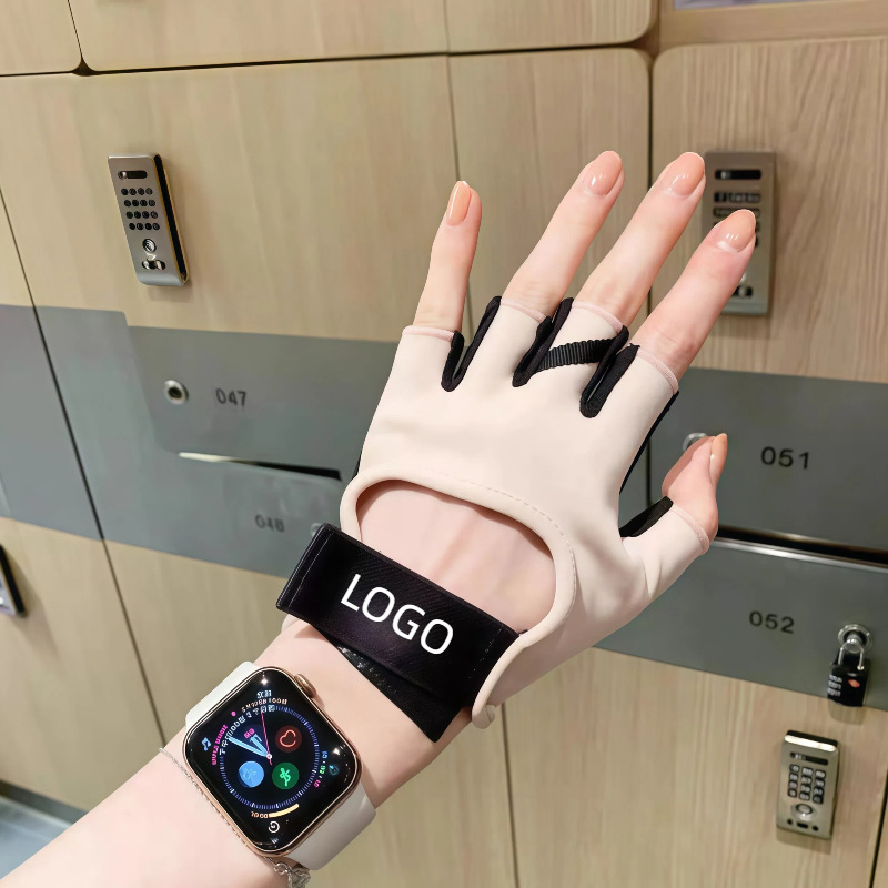 Lulu-Style Cycling Gloves, Half-Finger Ultra-Thin Touch Screen Fitness Gloves for Electric Bikes and Bicycles, Suitable for Men and Women in All Seasons