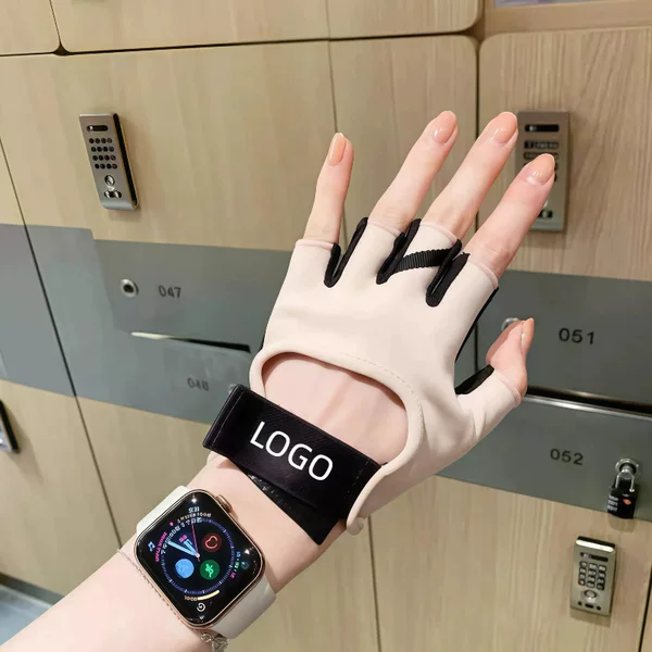 Lulu-Style Cycling Gloves, Half-Finger Ultra-Thin Touch Screen Fitness Gloves for Electric Bikes and Bicycles, Suitable for Men and Women in All Seasons