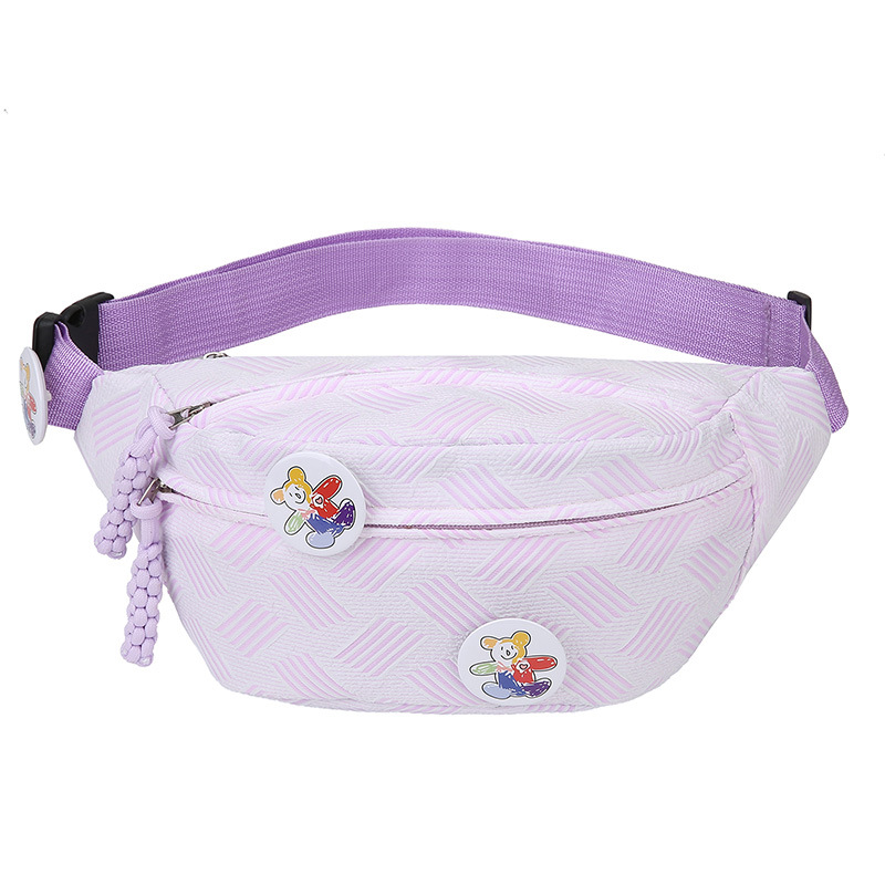 Riñonera casual simple y linda, bolso de mensajero de hombro para estudiante fresco y dulce, bolso de pecho ligero para mujer de moda