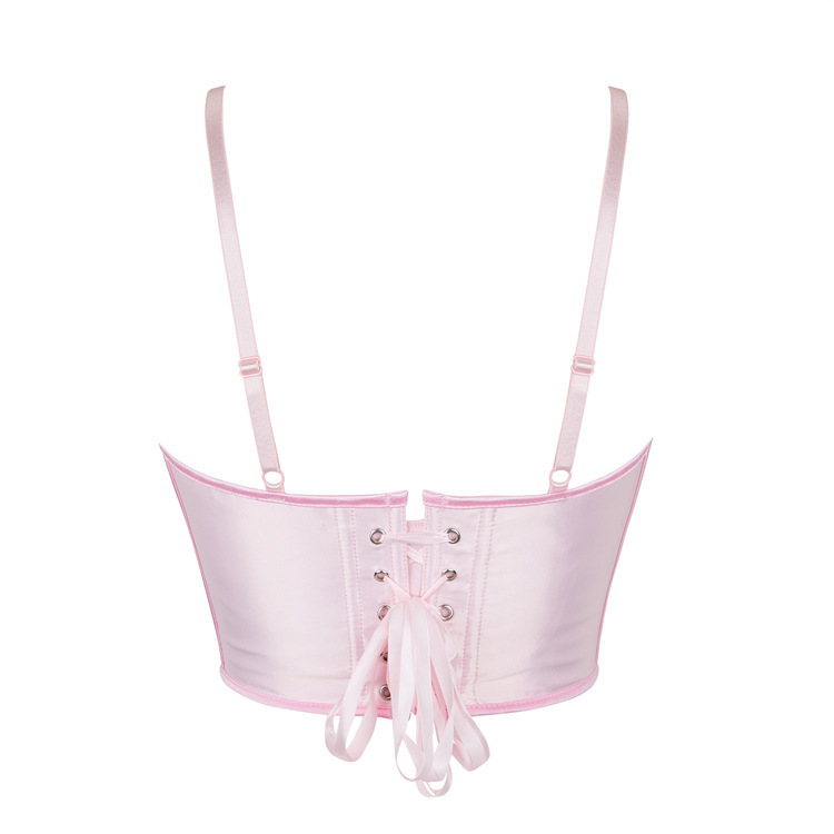 Rosa cabina damas para limpiar el pecho soporte de pecho juntar cintura para usar ropa de plástico AliExpress suministro de comercio electrónico transfronterizo