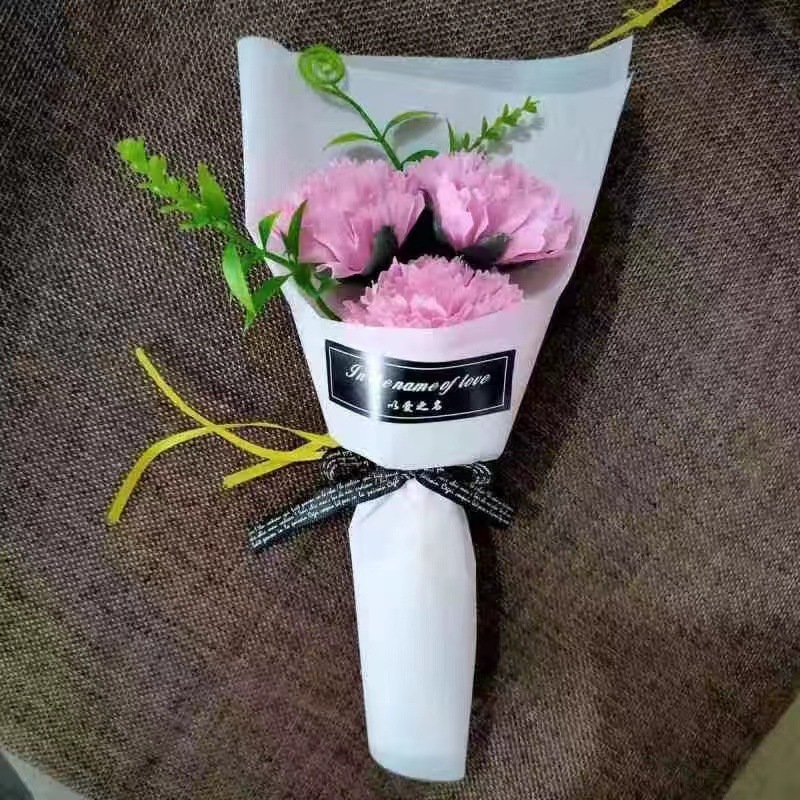 Día de la Madre 3 flores de flores de banana flores de flores simuladas regalo del Día de la Madre para la maestra novia empujar la mano de regalo