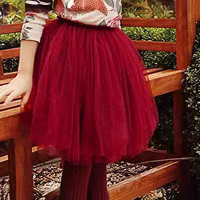 Children's Clothing, Girls' Mesh Skirts, Children's Short Skirts, Ballet Tutu Skirts, Group Performance Clothing, Trendy for Older Children