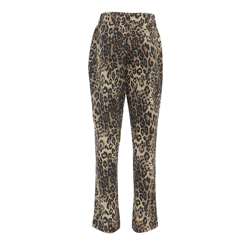 Women's Holiday Daily Streetwear Leopard Full Length Button Casual Pants Skinny Pants display picture 2