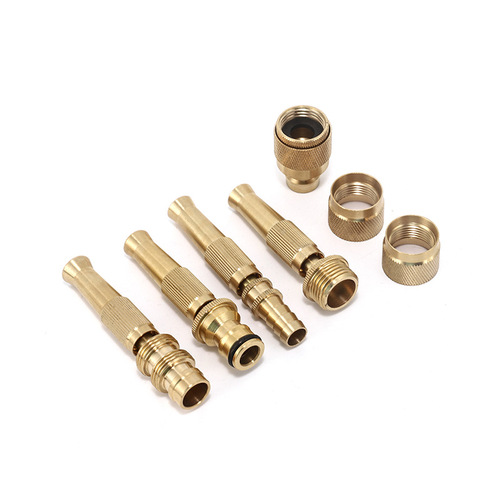 Full copper spray gun joint water pipe copper joint car wash water gun quick connector nipple high pressure car wash water gun spray gun