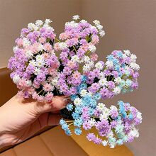 超仙满天星花朵发夹刘亦菲同款高级感鲨鱼夹时尚潮酷2025新款发饰