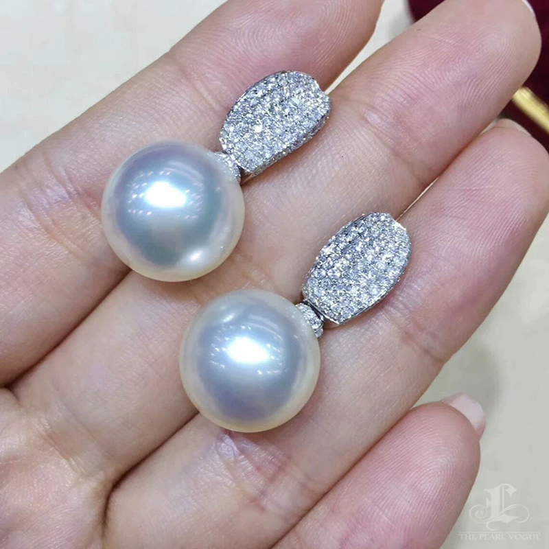 Бренд серьги из жемчуга, ловкий ретро журнал, аксессуар, стиль Chanel