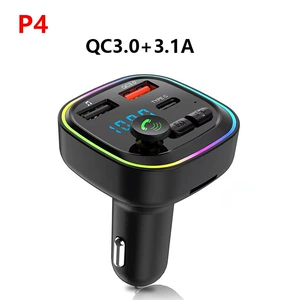 P4 Avtomobil MP3 Bluetooth Pleyer, Hands-Free, FM Transmitter, QC3.0 Sürətli Şarj