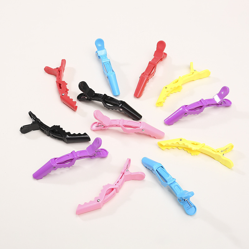 Simple Style Solid Color Plastic Spray Paint Hair Clip display picture 2