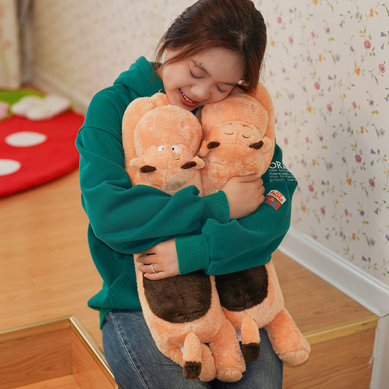 Muñeca de perro, almohada, niña durmiendo, linda muñeca de cerdo, muñeca de trapo, ternera, peluche al por mayor