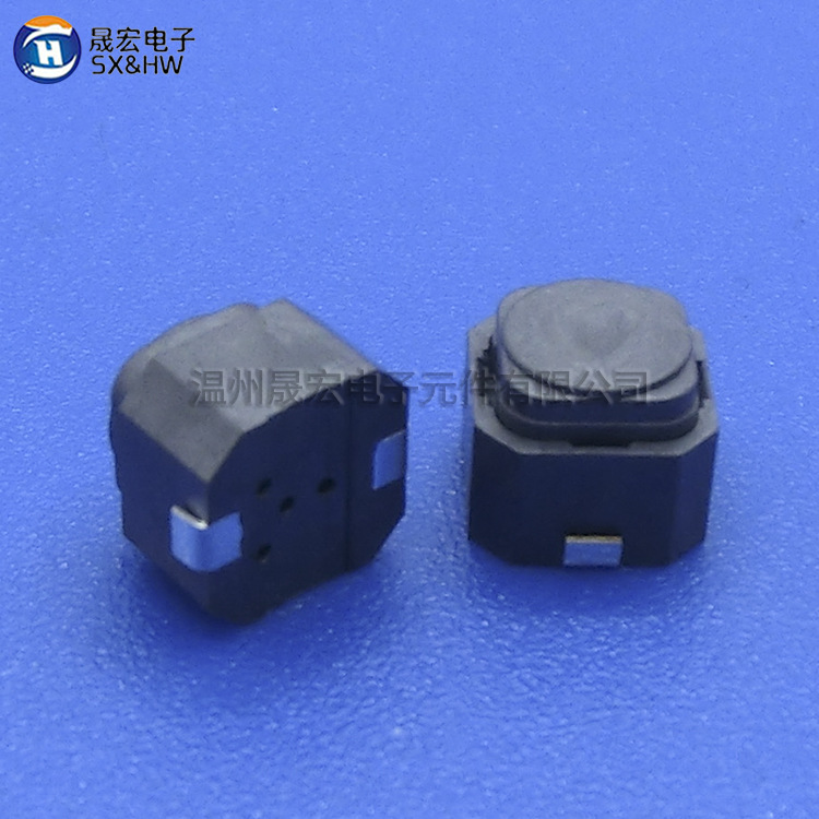 现货供应轻触开关无声开关 6*6*5 按键开关 250g耐高温贴片脚