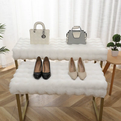 Wool pad Non-Slip Particle Bottom, Washable, Dressing Room