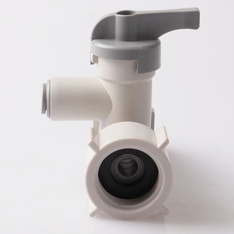 Purificador de agua del grifo de entrada de agua tee separador de agua de plástico 2 puntos válvula de bola interruptor de la válvula dispensador de agua accesorios Universal