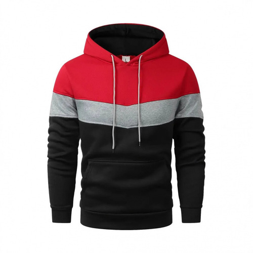 Wholesale European size new coat, men's autumn and winter three-color matching fashion brand casual sweater, men's hoodie