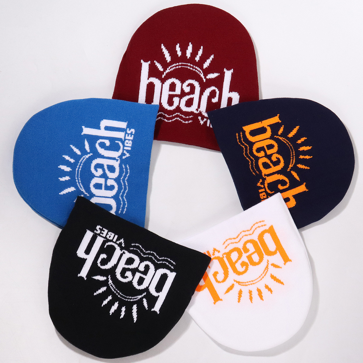 Unisex Fashion beach jacquard knitted hat outdoor cycling sports cold and warm_voghion.com