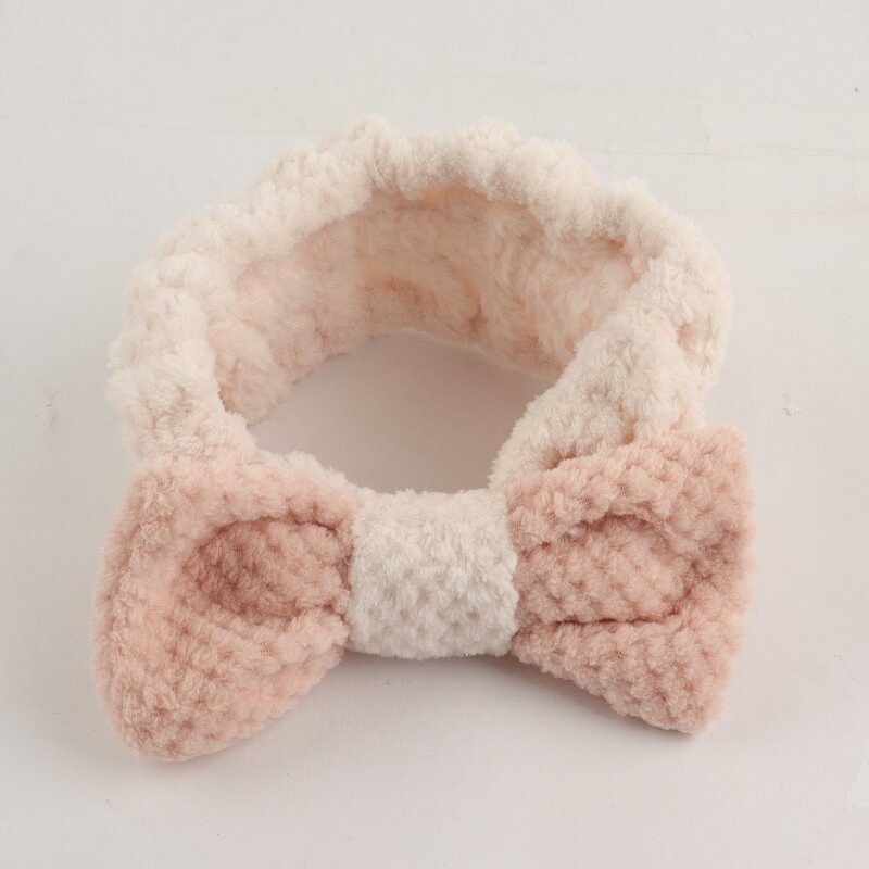 Nuevo estilo coreano de dibujos animados de peludo, arco, lindas bandas de pelo, lavar la cara, anillo de pelo de yoga, Xiyun temu, una generación