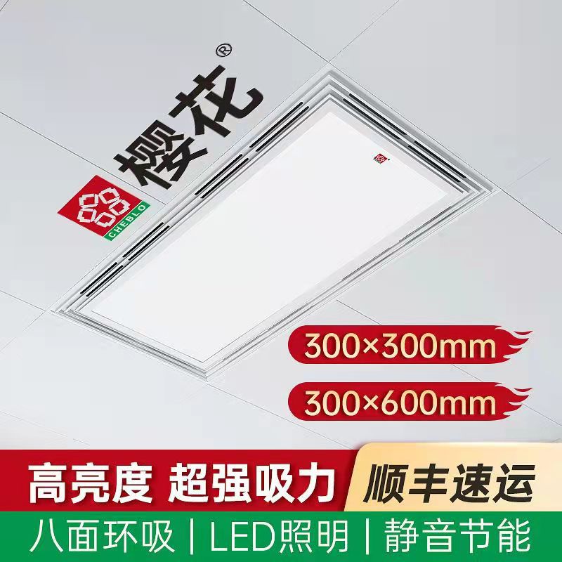 Integrate suspended ceiling Ventilator lighting Two-in-one Fan one kitchen TOILET led Light exhaust fan