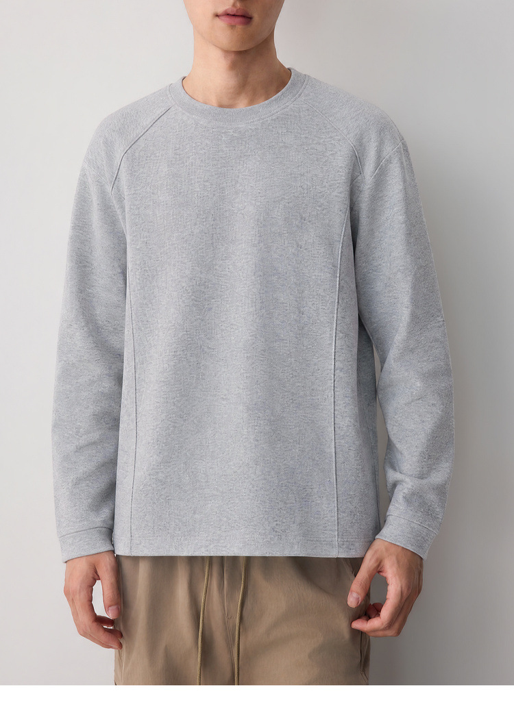 Áo hoodie nam nỉ cao cấp phong cách thông minh, chia cắt lập thể, kiểu dáng đơn giản hiện đại — đen chi tiết 25