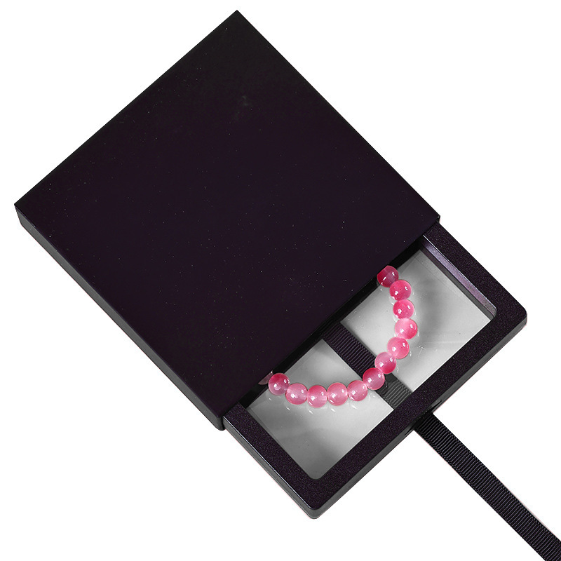 Anti-Oxidation Wind Display Suspended Bracelet Suspended Gift Box Bracelet Pe Box Chinese Film Transparent Jewelry Necklace Bracelet