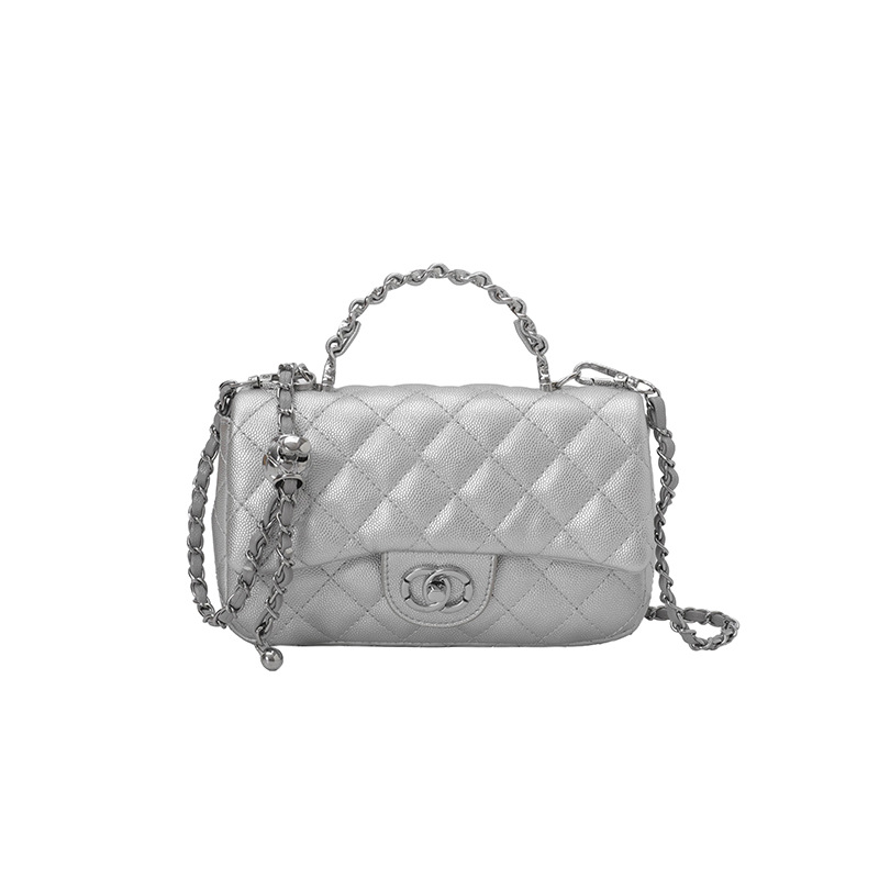 Bolso para mujeres 2026 venta caliente nuevo estilo de estilo de diamante pequeño bolso de mano cuadrado de alta humedad lujoso hombro de un solo hombro