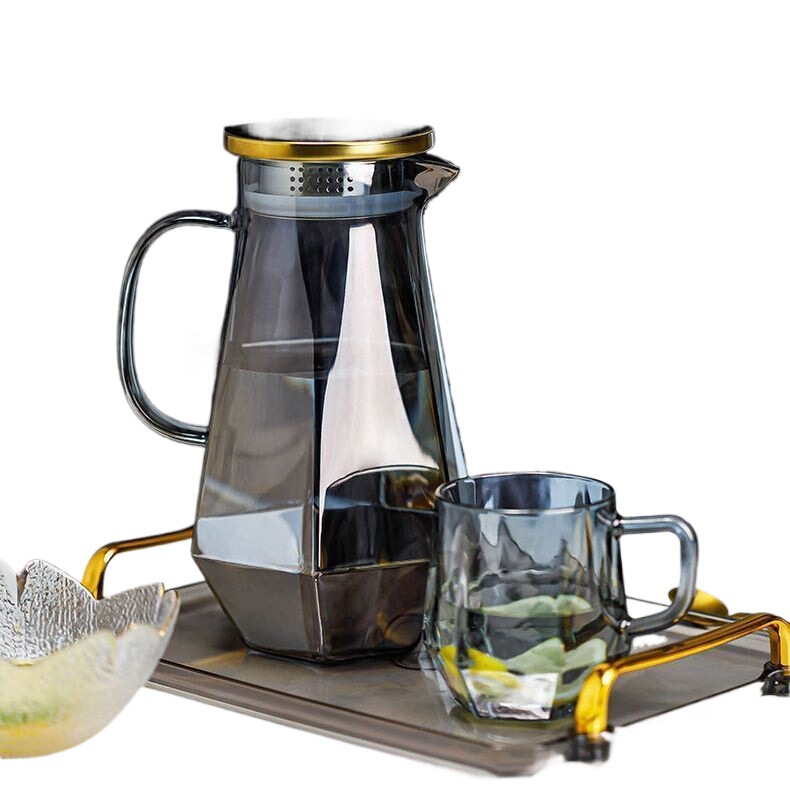 水具套装轻奢家用客厅待客玻璃水壶喝水杯子耐热茶杯茶具|undefined