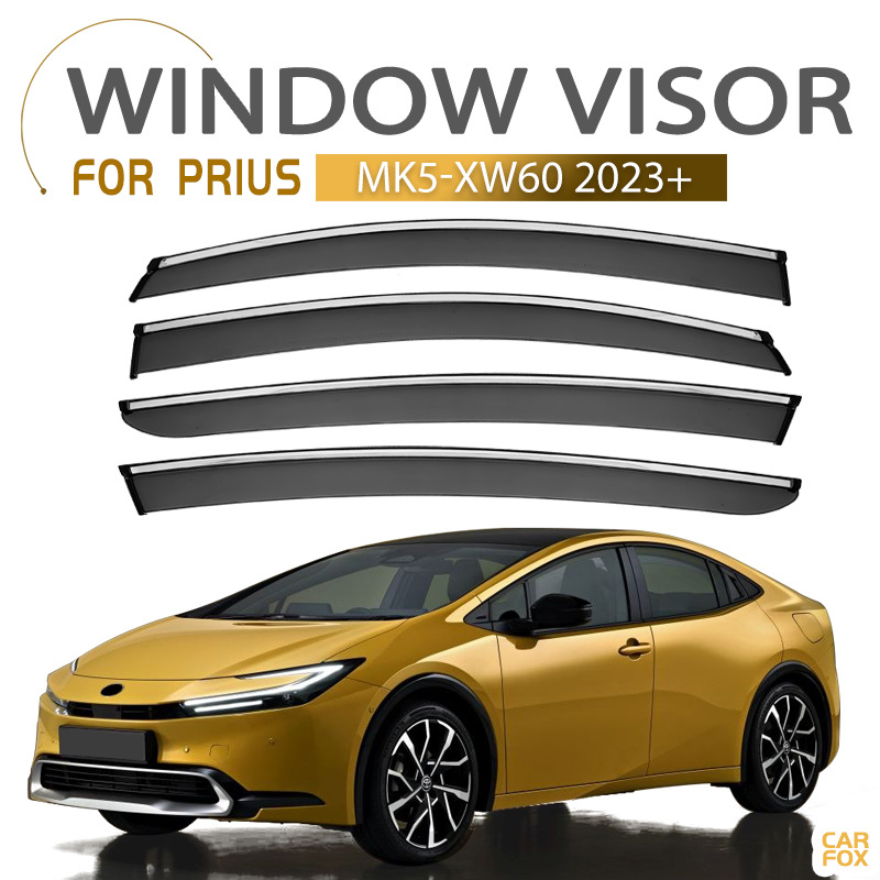 For Toyota PRIUS Rain and Sunny Windshield Car Window Rain Eyebrow Side Window Deflector PRIUS Window visor