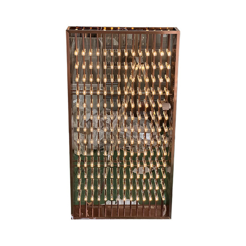 High-end customized normal temperature wine cabinet with light, acrylic wine rack, foreign wine display cabinet, stainless steel wine cabinet display rack