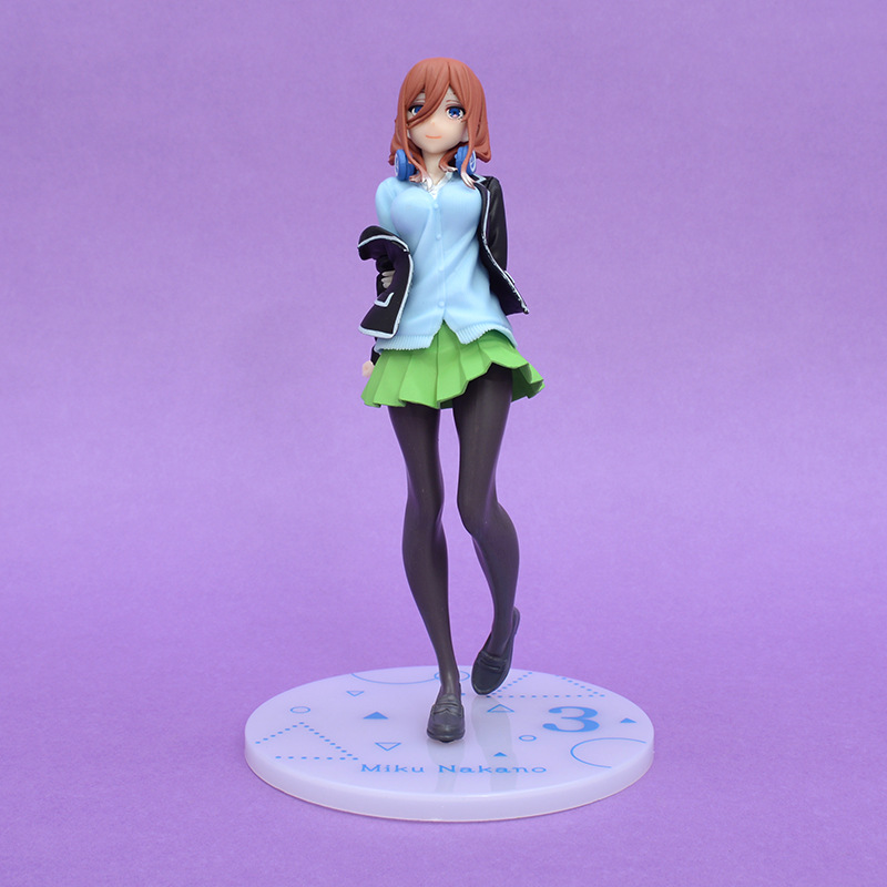五等分的花嫁 中野三玖 站姿制服校服景品美少女动漫手办摆件批发