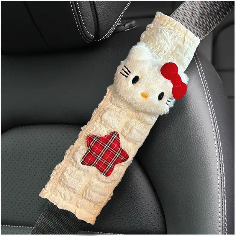 hellokitty车载纸巾盒汽车抽纸盒车内装饰品可爱卡通纸巾袋挂式|undefined