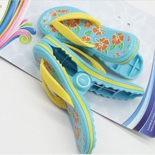 沙滩夹 鲸鱼眼镜西瓜 拖鞋造型  毛巾夹浴巾夹塑料夹子