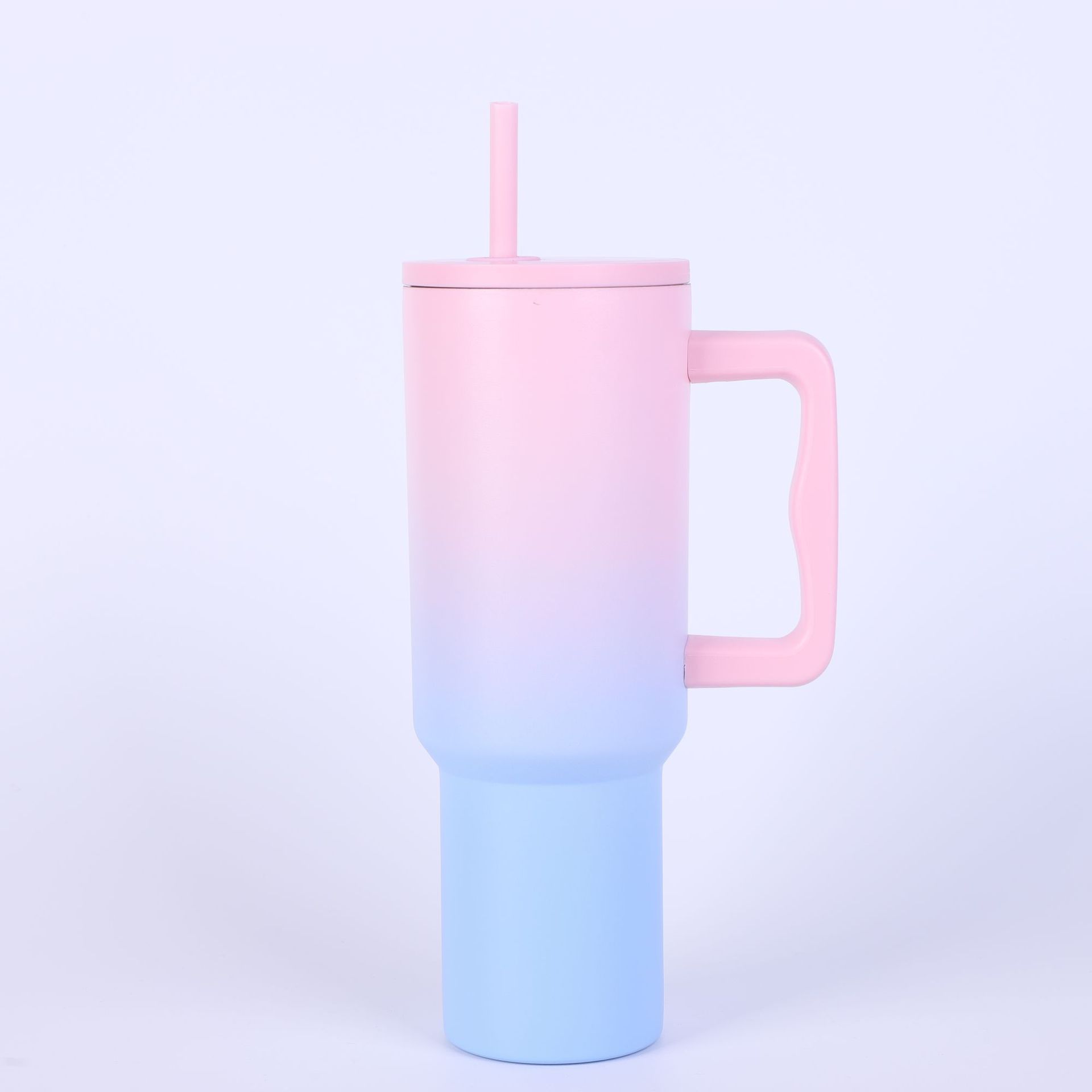 Amazon 304 Taza de aislamiento con estampado de leopardo de acero inoxidable 30oz40oz Taza de coche de pajita al aire libre Taza portátil con manija