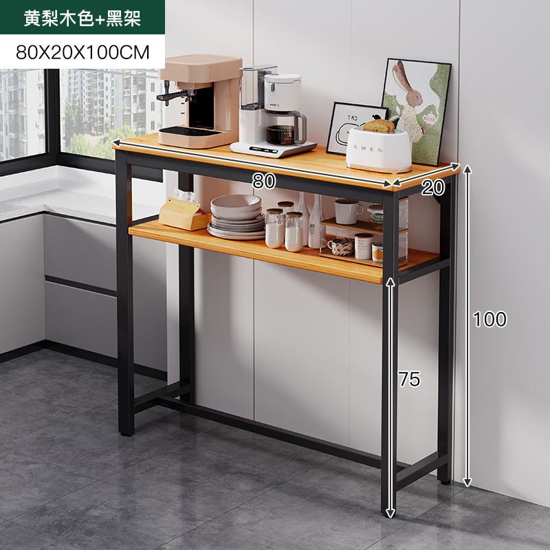 Estante de comedor Estante de artefacto de almacenamiento junto a la mesa de comedor Estante de sala de estar Estante de bocadillos contra la pared Estante de almacenamiento de artículos diversos