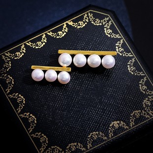 Qiqi Ladder Balance Series Elegant Temperament All-match Artificial Pearl High-end Brooch Exquisite Elegant Fashion Explosions