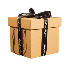 礼物盒礼盒装正方体礼盒包装空盒子方形男朋友