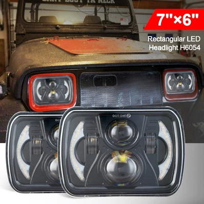 7inch Square Truck Light Headlight İşçi projektorları