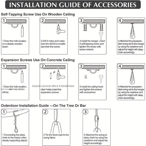 Amazon Therapy Swing Children's Elastic Swing Sensory Training for Autism Indoor Swing Hammock