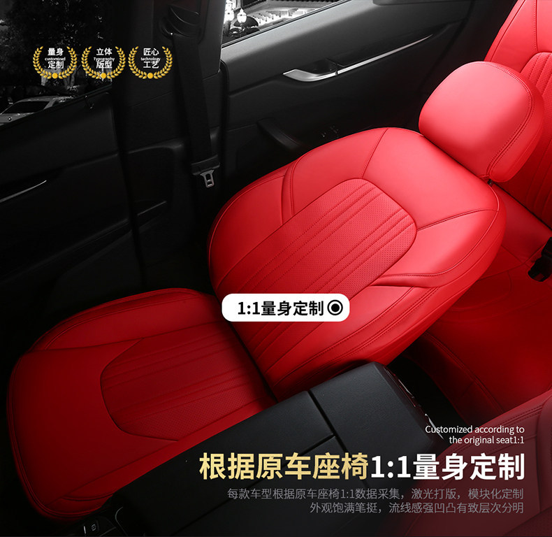 Changan cs75Plus/cs55/cs35 Eado x5 Nuoyumi Deep Blue All-Season Full-Coverage Genuine Leather Car Seat Covers