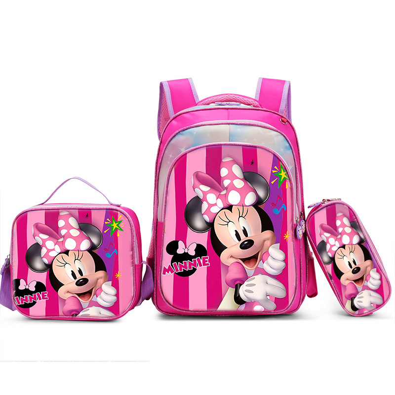 Nuevo Kpop América del Sur 16 pulgadas tres piezas juego de tirón para niños 3D brujas caza mochila de hombro para estudiantes doble espalda
