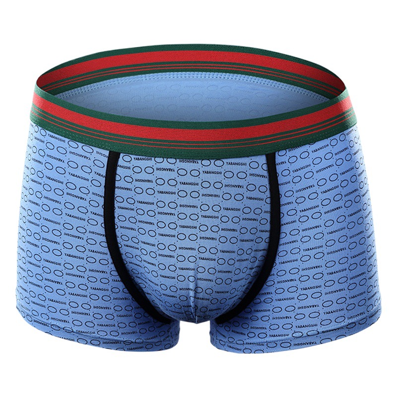 Los boxeadores de los hombres de la ropa interior de los hombres imprimieron los boxeadores de la flor del color sólido mediados de-pantalones cortos de la cintura