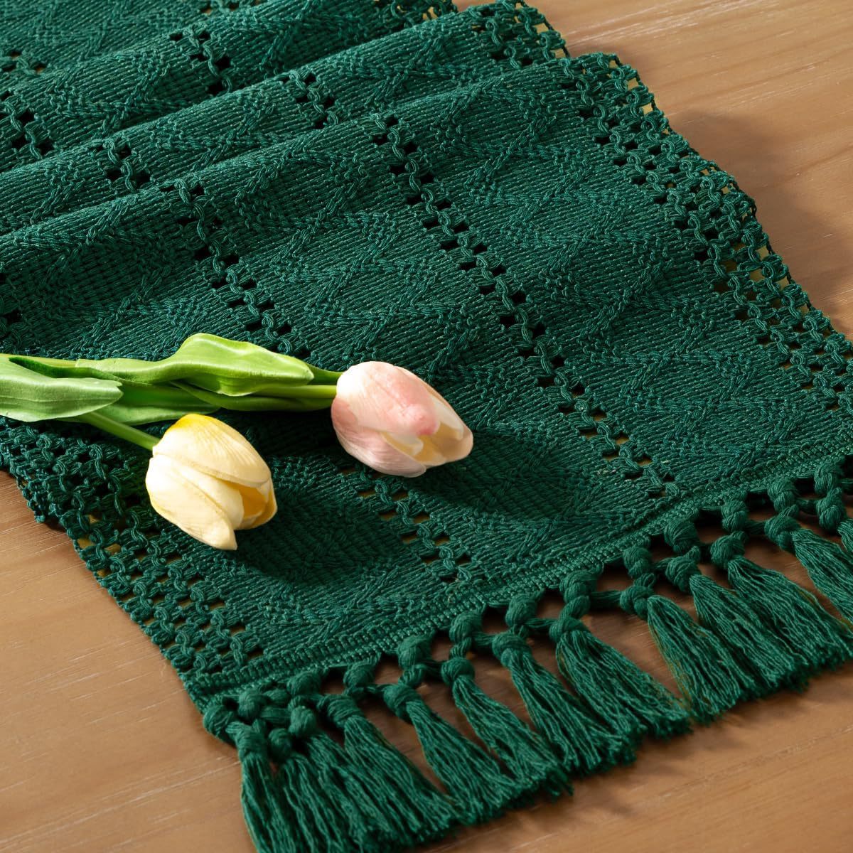 MX104 짙은 녹색 매듭 술