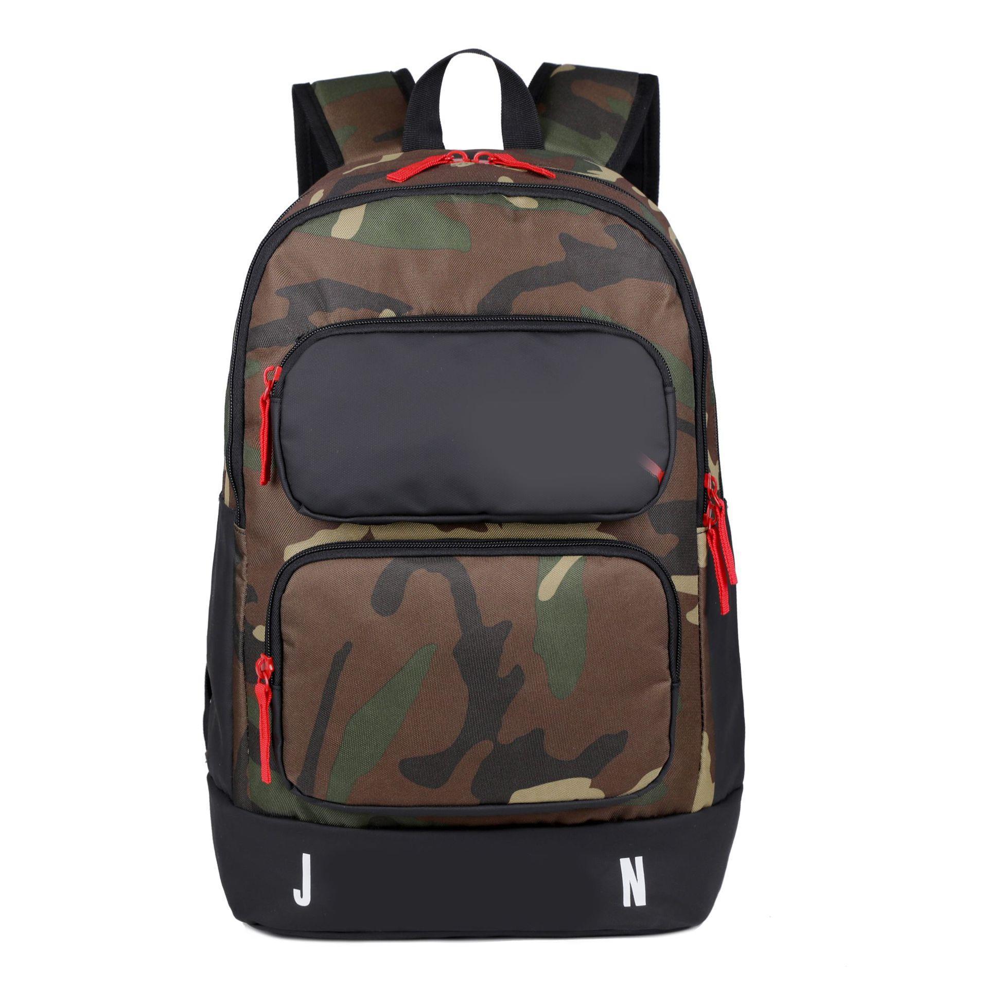 Trendy brand casual shoulder bag letter logo large capacity Fashion travel backpack female college student schoolbag men wholesale