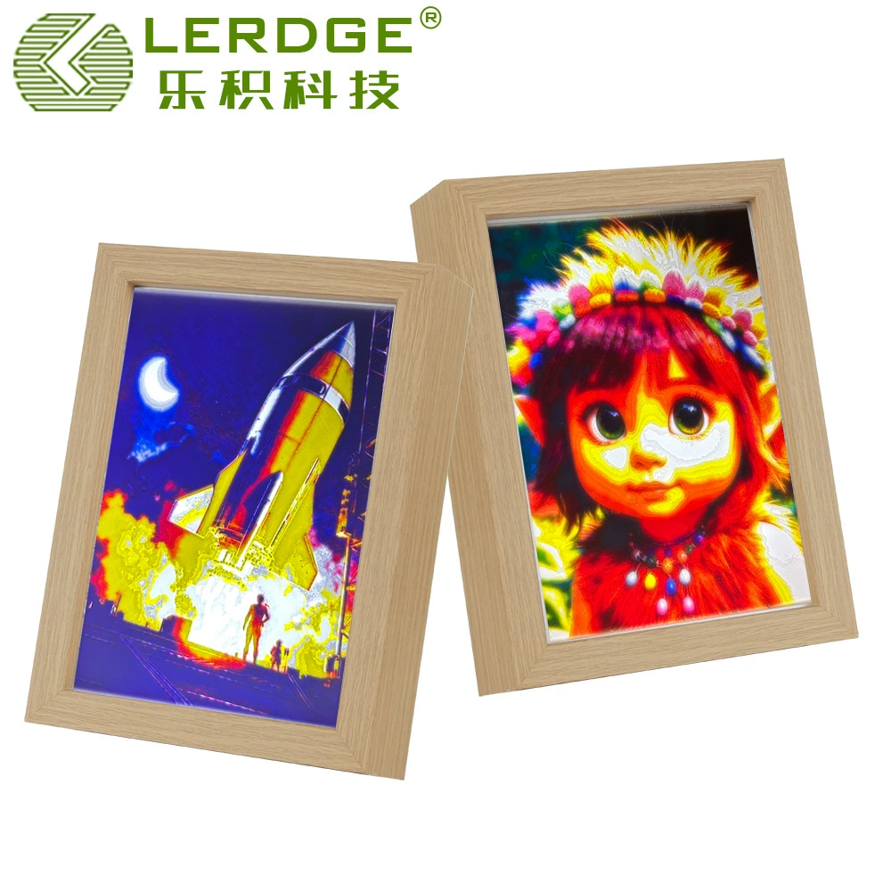 Совместим с Tuozhu TZ, бамбуковая 3D-печать, рельефная световая панель, светодиодная световая панель, полупрозрачный рельефный генератор, креативный компонент CMYK