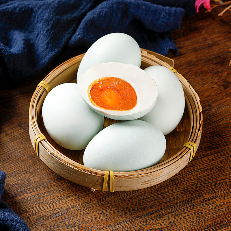 神丹油黄咸鴨卵正統紅心流油塩卵熟食家庭料理真空装熟咸卵|undefined