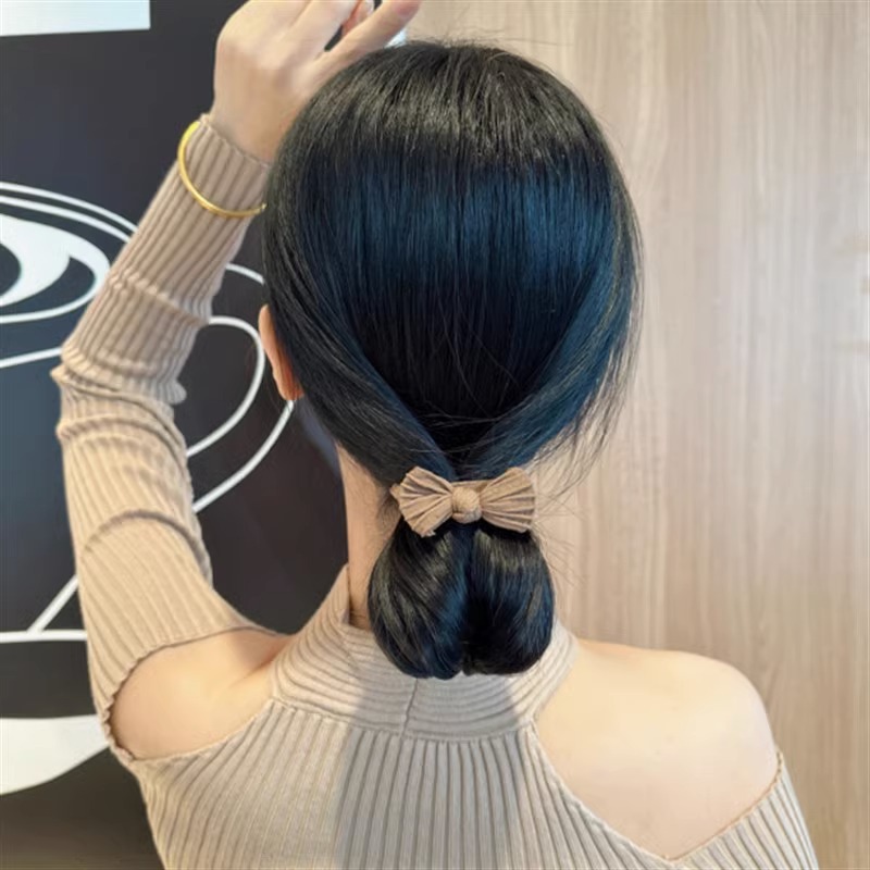 Simple Style Solid Color Bow Knot Cloth Bowknot Hair Tie display picture 7