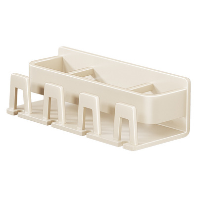 浴室牙刷杯架免打孔置物架家用卫生间洗漱台墙上壁挂漱口杯收纳架