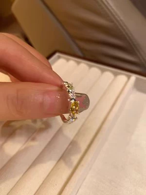 Кольцо small-design, модный стиль, цирконий и белая капля-эмаль бабочка, лёгкая роскошь для указательного пальца