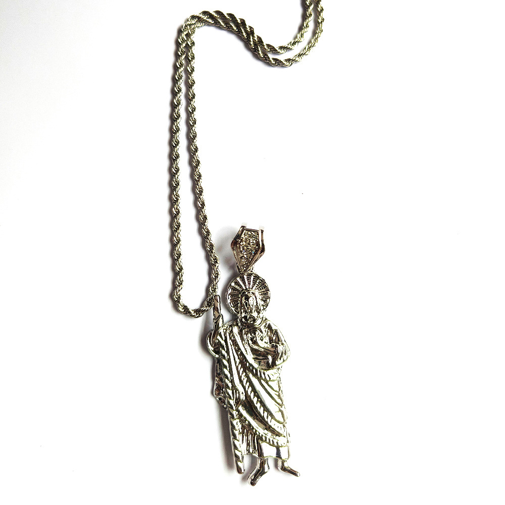 Colgante de goteo clásico transfronterizo padre de San Judas colgante nicho exagerado collar colgante fabricante de joyas